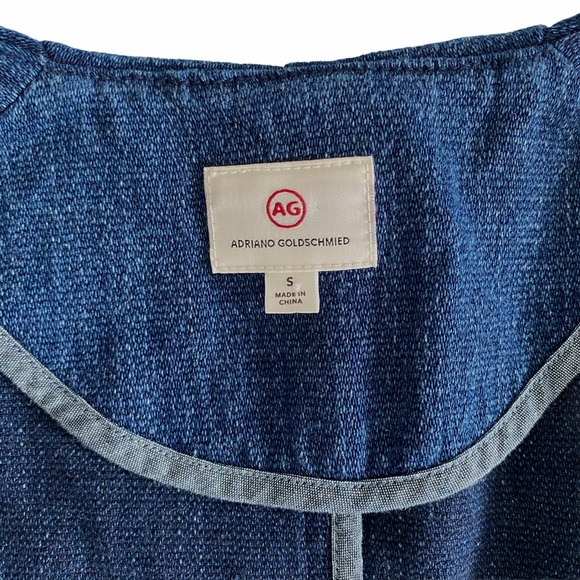 AG Delia Fringe Denim Moto Jacket | SMALL - Picture 8 of 11